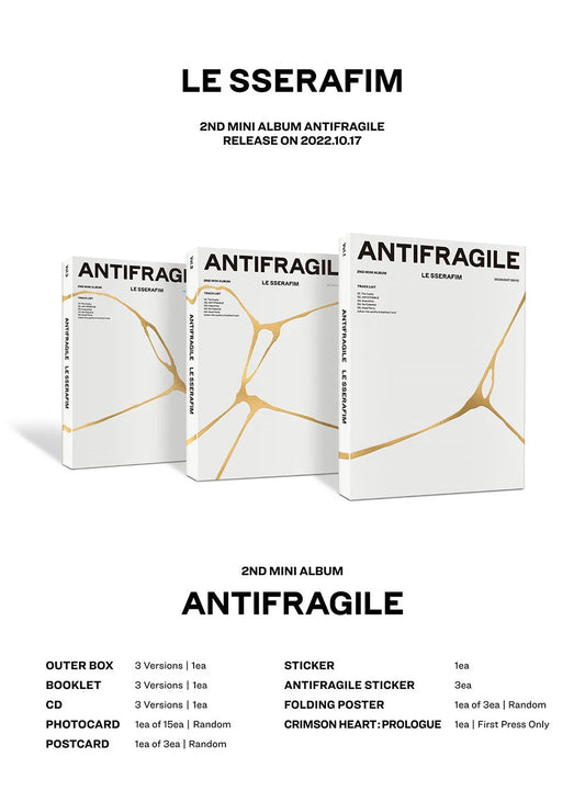 LE SSERAFIM – 2nd Mini Album: ANTIFRAGILE Weverse Version